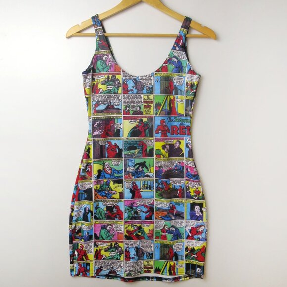 Blackmilk Dresses & Skirts - BlackMilk Woman in Red Comic Tank Dress Size M
